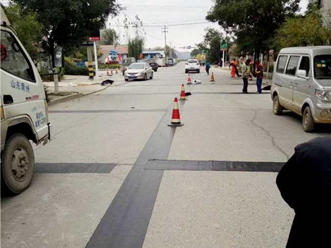 淄博的县级道路施工